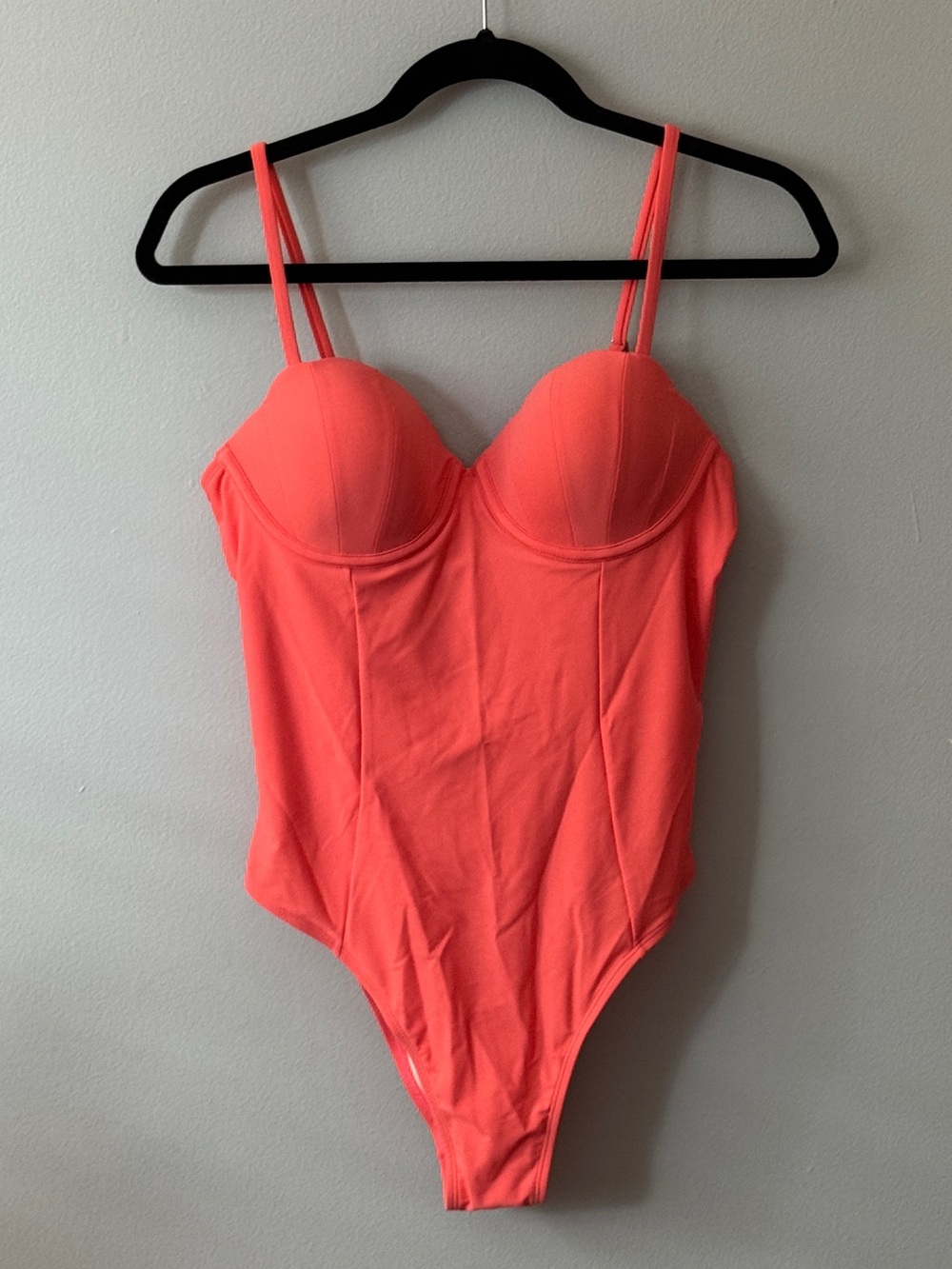 Cupshe Coral Pink One-Piece Swimsuit